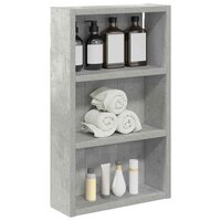 Badkamerwandkast Beton Grijs 30 x 10 x 50 cm 3