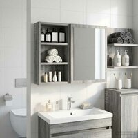Badkamerwandkast Grijze Sonoma 30 x 10 x 50 cm 5