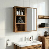 Badkamerwandkast Oudhout 30 x 10 x 50 cm Geconstrueerd hout 5