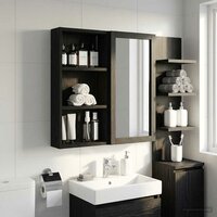Badkamerwandkast Zwarte Eik 30 x 10 x 60,5 cm 5