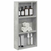 Badkamerwandkast Beton Grijs 30 x 10 x 60,5 cm 3