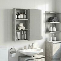 Badkamerwandkast Beton Grijs 30 x 10 x 60,5 cm 4