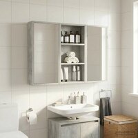Badkamerwandkast Beton Grijs 30 x 10 x 60,5 cm 5