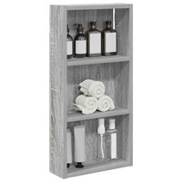 Badkamerwandkast Grijze Sonoma 30 x 10 x 60,5 cm 3
