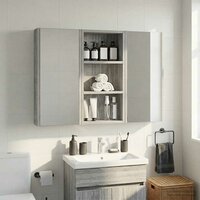 Badkamerwandkast Grijze Sonoma 30 x 10 x 60,5 cm 4