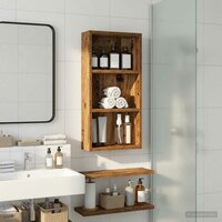 Badkamerwandkast Oudhout 30 x 10 x 60,5 cm Geconstrueerd hout 4