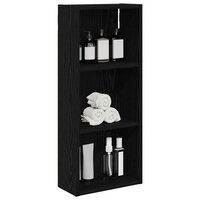 Badkamerwandkast Zwarte Eik 30 x 14 x 70 cm Geconstrueerd hout 3