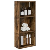 Badkamerwandkast Gerookte Eik 30 x 14 x 70 cm 3