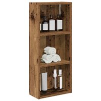 Badkamerwandkast Oudhout 30 x 14 x 70 cm Geconstrueerd hout 3