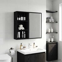 Badkamerwandkast Zwarte Eik 30 x 16 x 62,5 cm 4