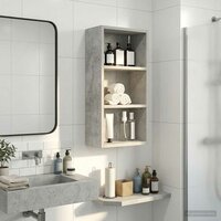 Badkamerwandkast Beton Grijs 30 x 16 x 62,5 cm 5