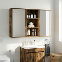 Badkamerwandkast Gerookte Eik 30 x 16 x 62,5 cm 4