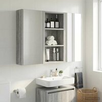 Badkamerwandkast Grijze Sonoma 30 x 16 x 62,5 cm 5