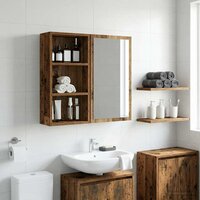 Badkamerwandkast Oudhout 30 x 16 x 62,5 cm Geconstrueerd hout 4
