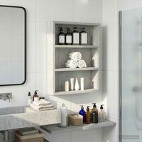 Badkamerwandkast Beton Grijs 40 x 10 x 50 cm 4