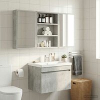 Badkamerwandkast Beton Grijs 40 x 10 x 50 cm 5