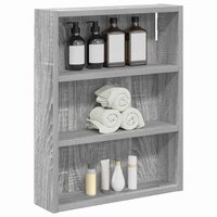 Badkamerwandkast Grijze Sonoma 40 x 10 x 50 cm 3