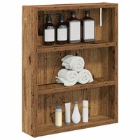 Badkamerwandkast Oudhout 40 x 10 x 50 cm Geconstrueerd hout 3