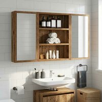 Badkamerwandkast Oudhout 40 x 10 x 50 cm Geconstrueerd hout 4