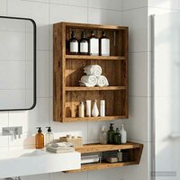 Badkamerwandkast Oudhout 40 x 10 x 50 cm Geconstrueerd hout 5