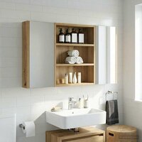 Badkamerwandkast Ambachtelijk eiken 40 x 10 x 50 cm 4
