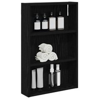 Badkamerwandkast Zwarte Eik 40 x 10 x 60,5 cm 3