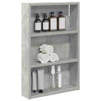 Badkamerwandkast Beton Grijs 40 x 10 x 60,5 cm 3