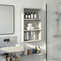 Badkamerwandkast Beton Grijs 40 x 10 x 60,5 cm 5