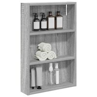 Badkamerwandkast Grijze Sonoma 40 x 10 x 60,5 cm 3