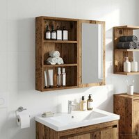 Badkamerwandkast Oudhout 40 x 10 x 60,5 cm Geconstrueerd hout 4