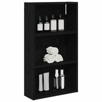 Badkamerwandkast Zwarte Eik 40 x 14 x 70 cm Geconstrueerd hout 3