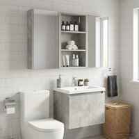 Badkamerwandkast Beton Grijs 40 x 14 x 70 cm 5