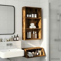 Badkamerwandkast Gerookte Eik 40 x 14 x 70 cm 4