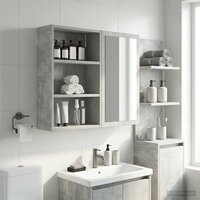 Badkamerwandkast Beton Grijs 40 x 16 x 62,5 cm 5