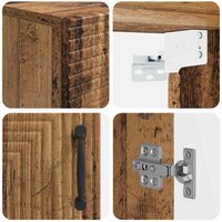 Badkamerwandkast HAARLEM Oud hout 30 x 31 x 59 cm Bewerkt hout 7