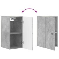 Badkamerwandkast BREDA Betongrijs 30 x 31 x 59 cm Bewerkt hout 8