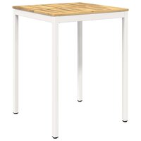 Tuin Bartafel Wit 80 x 80,5 x 105 cm Massief Acaciahout 2