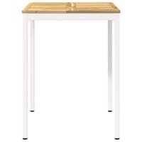 Tuin Bartafel Wit 80 x 80,5 x 105 cm Massief Acaciahout 3