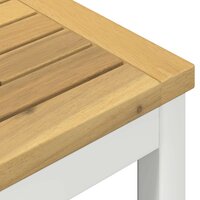 Tuin Bartafel Wit 80 x 80,5 x 105 cm Massief Acaciahout 5