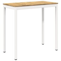 Tuin Bartafel Wit 108,5 x 55 x 105 cm Massief Acaciahout 2