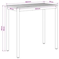 Tuin Bartafel Wit 108,5 x 55 x 105 cm Massief Acaciahout 9