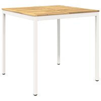 Tuin Bartafel Wit 110 x 108,5 x 105 cm Massief Acaciahout 2