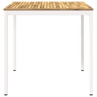 Tuin Bartafel Wit 110 x 108,5 x 105 cm Massief Acaciahout 3