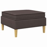 Hocker met Opslag Donkerbruin Stof 6