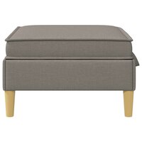 Hocker met Opslag Taupe 70 x 70 x 40 cm Stof 5