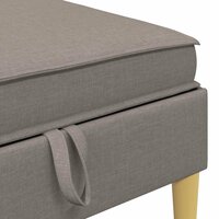 Hocker met Opslag Taupe 70 x 70 x 40 cm Stof 7