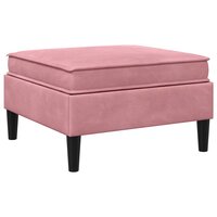 Hocker met Opslag Roze Fluweel 6
