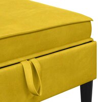 Hocker met Opslag Geel Fluweel 7