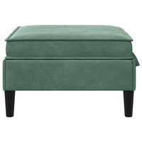 Hocker met Opslag Zeegroen Fluweel 5