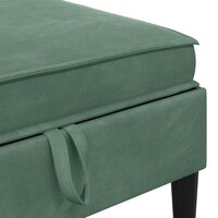 Hocker met Opslag Zeegroen Fluweel 7